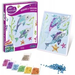 Sentosphère - 2011 - Kit D'activité - Sequins Et Colours - Dauphins