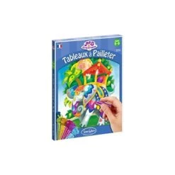 Sentosphère - 2070 - Kit D'activité - Tableaux à Pailleter - Eléphants