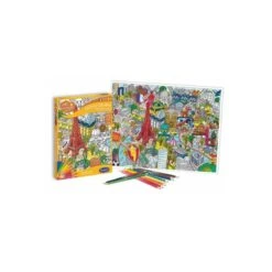 Sentosphère - 2093 - Kit D'activité - Poster à Colorier - Bienvenue à Paris