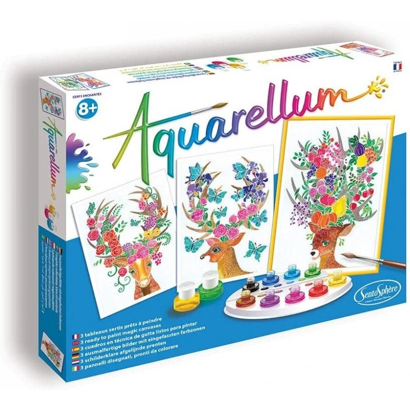 Sentosphère - 6396 - Aquarellum - Cerfs Enchantés 3 Sentosphère - 6396 - Aquarellum - Cerfs Enchantés