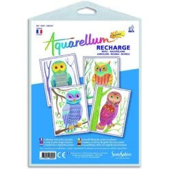 Sentosphère - 692R - Aquarellum Recharge - Hiboux