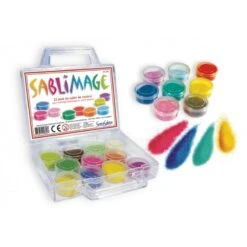 Sentosphère - 890 - Sablimage - Valisette De 22 Pots De Sable Coloré