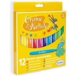 Sentosphère - 9303 - Coloriage - Pochette De 12 Pastels Aquarellables