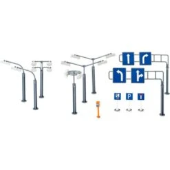 Siku - 5594 - Véhicule Miniature - Accessoires Panneaux Et Réverbères SIKUWORLD