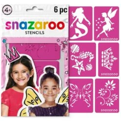 Snazaroo - Pochoirs De Maquillage Fille - 6 Pièces