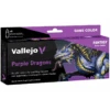 Vallejo - Coffret De Peintures Acryliques - Dragons Violets - 8 Peintures -Jouets Pour Enfants vallejo coffret de peintures acryliques dragons violets 8 peintures