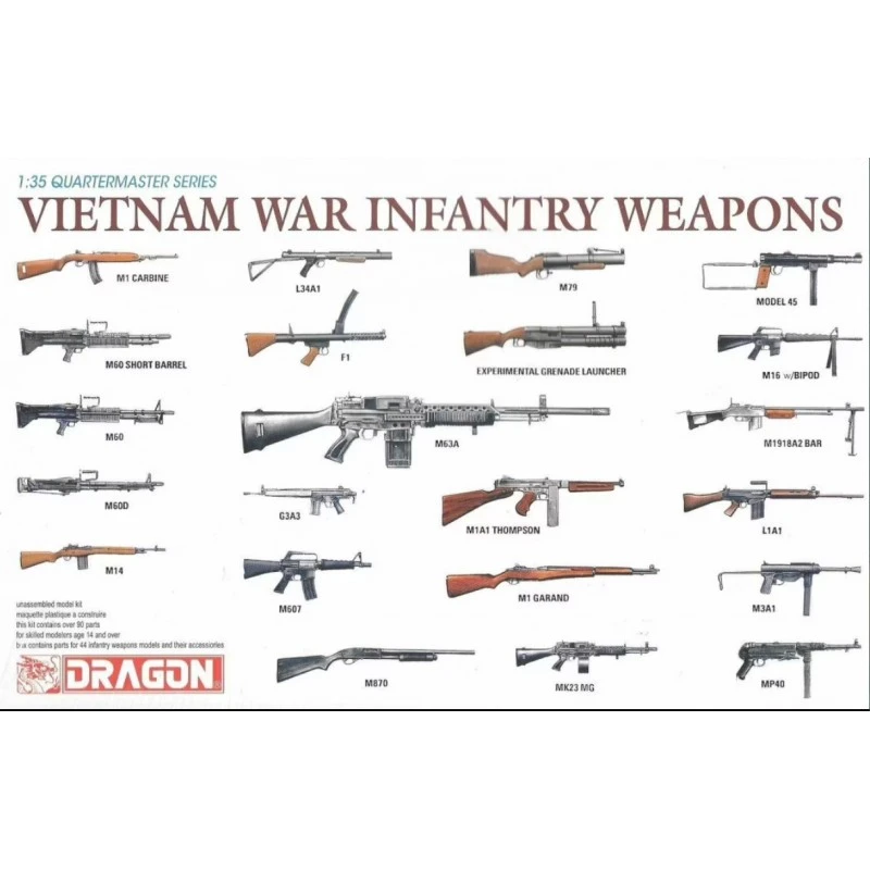 Vietnam War Infantry Weapons Quartermaster Series Dragon | N° 3818 | 1:35 3 Vietnam War Infantry Weapons Quartermaster Series Dragon | N° 3818 | 1:35